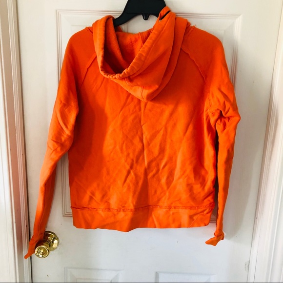 5TH & OCEAN Detroit Tigers baseball Orange womens hoodie size small - Picture 2 of 6